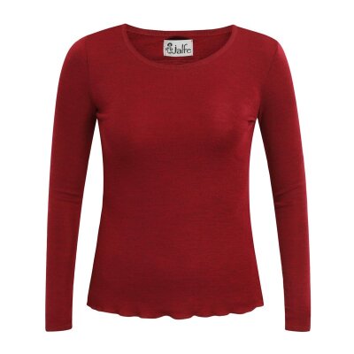 Longsleeve Wolle dark red XL