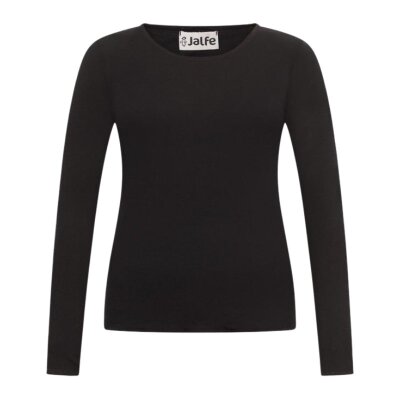 Longsleeve Wolle schwarz/schwarz M