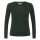 Longsleeve Wolle darkgreen schwarz XL