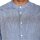 Larch Linen Stand Collar Shirt Total Eclipse XL
