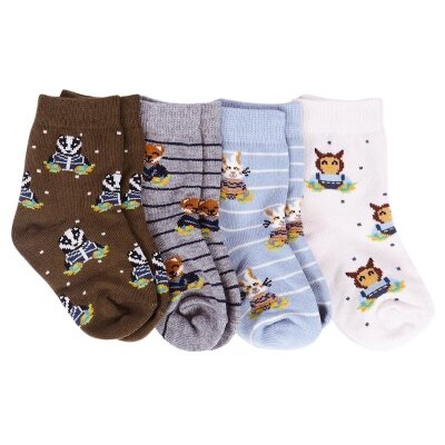 | Socken Paar Kinder Tier 4 Kult-Design-Unikate für