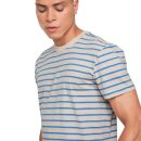 T-Shirt Cacao Stripes water blue S