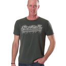 T-Shirt Mirror Stone Washed Green L