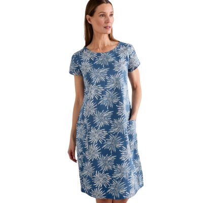 River Cove Dress Sea Flower Dark Vayage