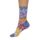 Marguerite Floral Organic Cotton Socks Blue