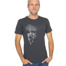 T-Shirt Men Charcoal Maple Island