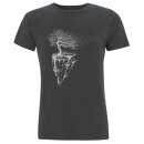 T-Shirt Men Charcoal Maple Island M