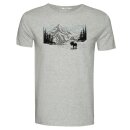 T-Shirt Nature Moose Mountain Guide Heather Grey