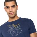 T-Shirt Bike Nature Park Spice navy