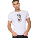 T-Shirt Animal Raccoon Hike Guide white