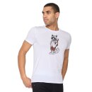 T-Shirt Animal Raccoon Hike Guide white