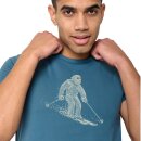 T-Shirt Animal Yeti Ski Guide blue stone