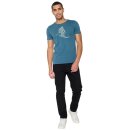 T-Shirt Animal Yeti Ski Guide blue stone