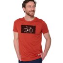 T-Shirt Bike Cube Guide clay red