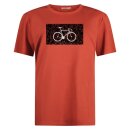 T-Shirt Bike Cube Guide clay red