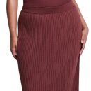 Midi Knit Skirt Ebba Intense Rust