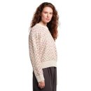 Sweater Husie Honey Comb Vanilla White